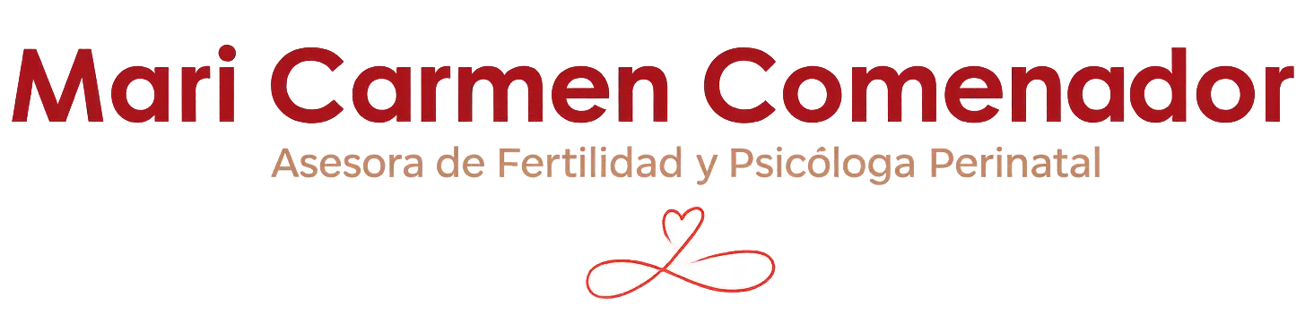 Logotipo de Mari Carmen Comendador, psicóloga especializada en sesiones de fertilidad natural y psicología perinatal